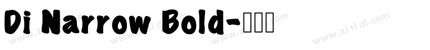 Di Narrow Bold字体转换